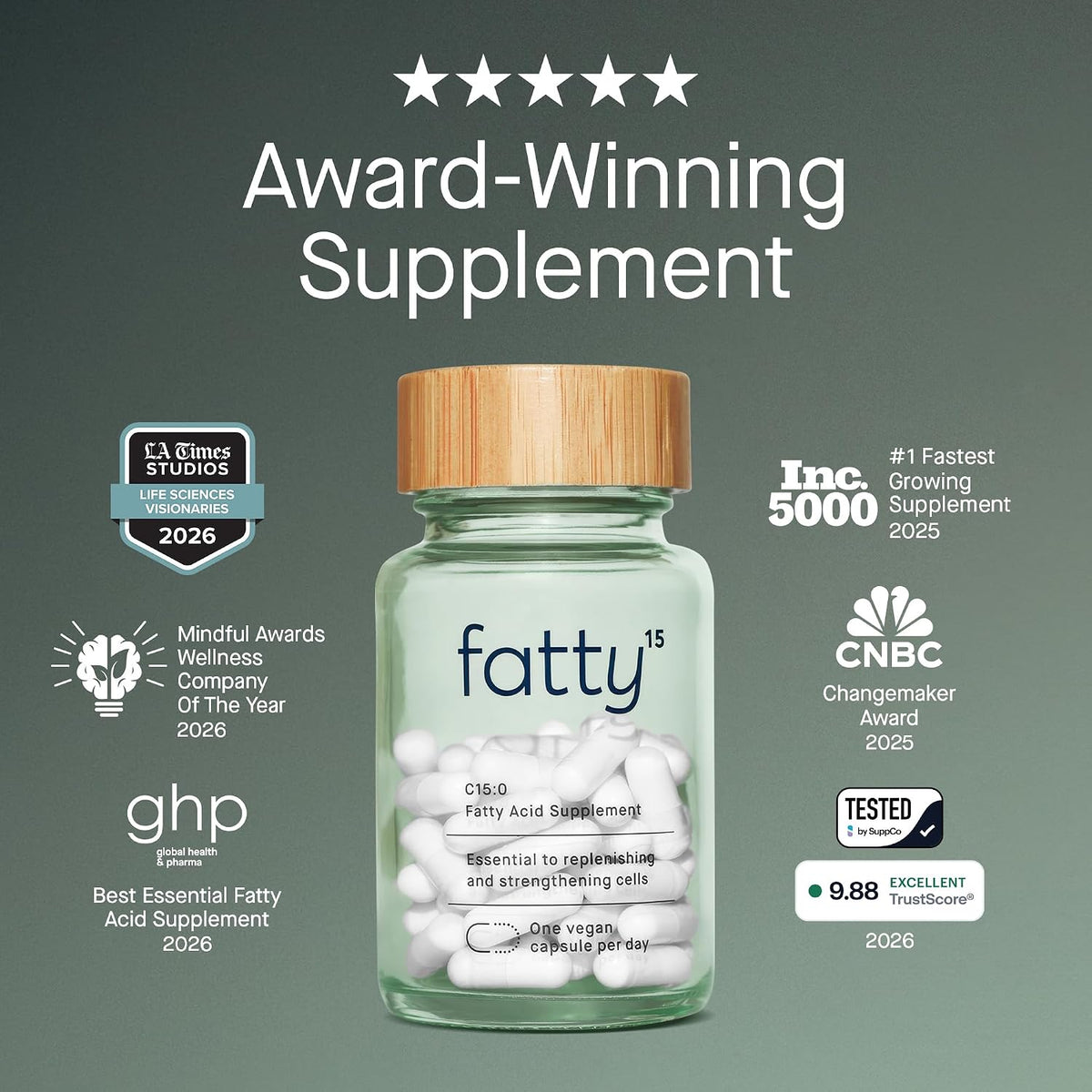 Fatty15 Daily Cellular Support 90 Capsules